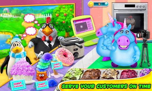 Mr. Fat Unicorn Cooking Game - Giant Food Blogger screenshot 7
