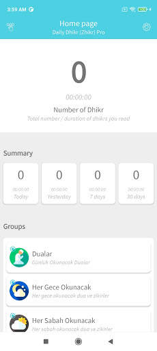 Zikir Matik Pro - Daily Dhikr (Tasbeeh) Counter screenshot 1
