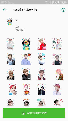 BTS WAStickerApps KPOP Idol for Whatsapp screenshot 3