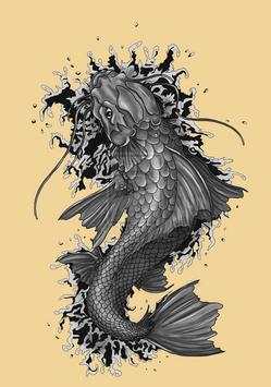 Koi Fish Art HD Wallpaper screenshot 2