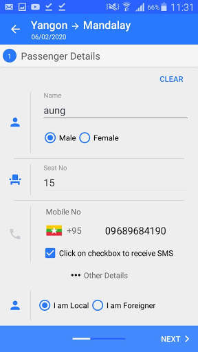 Running Bus Ticket screenshot 6