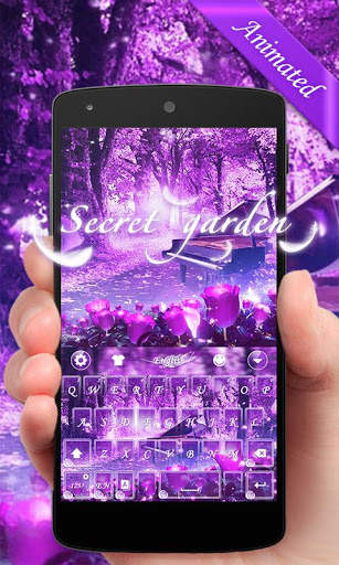 Secret Garden GO Keyboard Animated Theme screenshot 1