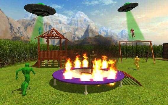 Scary Green Alien - Angry Spooky Grandpa Friends screenshot 3