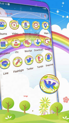 Rainbow Sky Theme स्क्रीनशॉट 2