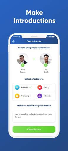 Introze - business & social introductions screenshot 1
