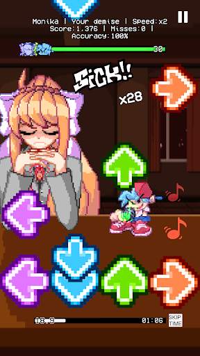 Doki Doki FNF music mod screenshot 3