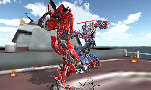Warrior Robot Shark Game:Angry Shark Simulator App screenshot 4