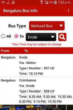 Bangalore Bus Info screenshot 7