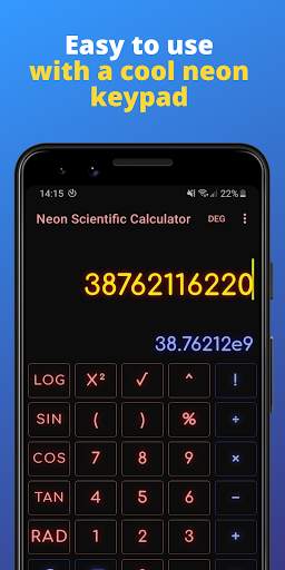 Scientific Calculator - Neon Edition screenshot 3