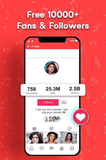 Followers and Likes for tiktok screenshot 1