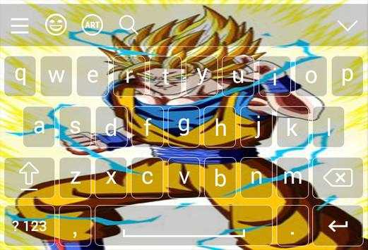 Dragon Goku Keyboard Theme screenshot 1