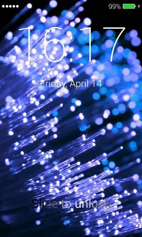 Optic Fiber Lock Screen screenshot 3