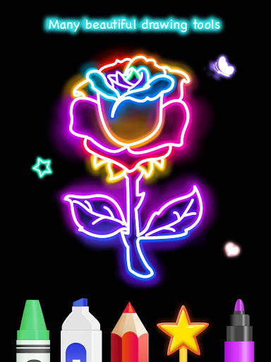 Learn To Draw Glow Flower screenshot 12