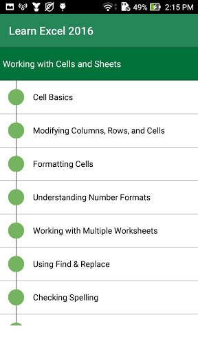 Learn Excel 2016 2 تصوير الشاشة