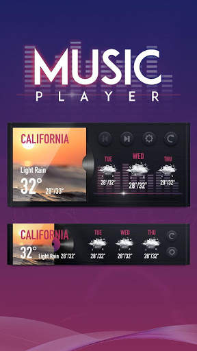 Music Player GO Weather Widget Theme screenshot 2