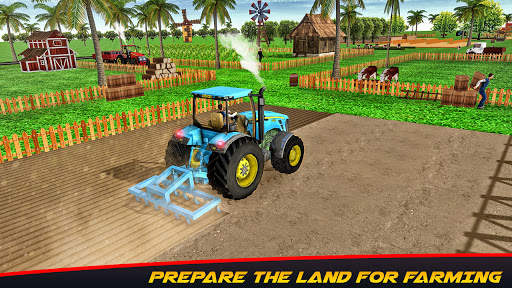 Tractor Pull & Farming Duty Game 2021 screenshot 1