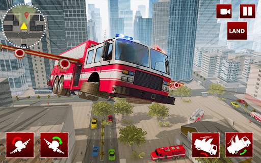 Flying Fire Truck Simulator скриншот 5
