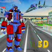 Real Robot Speed Hero Flight Transform Flying Iron icon