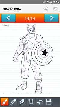 how to draw Captain America screenshot 1