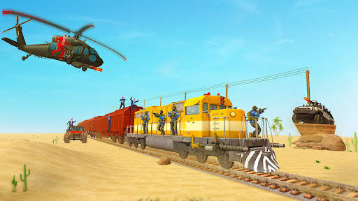 Train Robbery Simulator: FPS Commando Mission Game screenshot 4