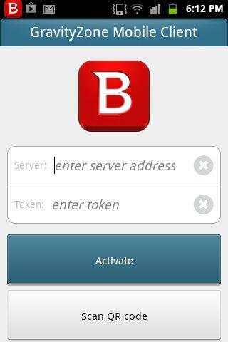 GravityZone Mobile Client screenshot 1