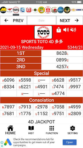 Live 4D Results Magnum Toto screenshot 3