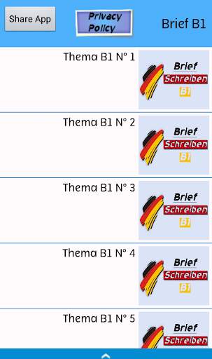 letter for exam B1 German tasks screenshot 1