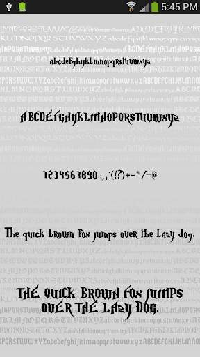 Gothic Fonts for Android screenshot 3
