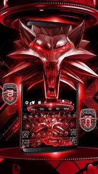 Red Iron Wolf Keyboard theme screenshot 2