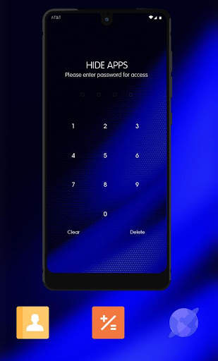Abstract theme blue black for note 4 screenshot 4