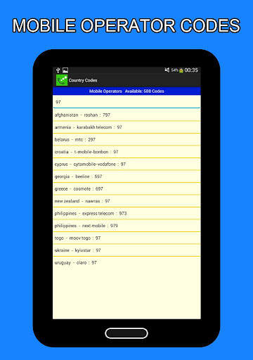 Country Codes - International скриншот 4