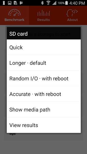 A1 SD Bench screenshot 3