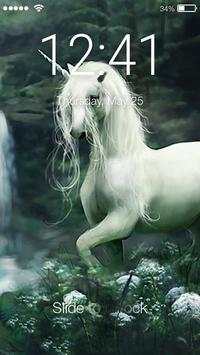 Runing Unicorn Lock Screen screenshot 1