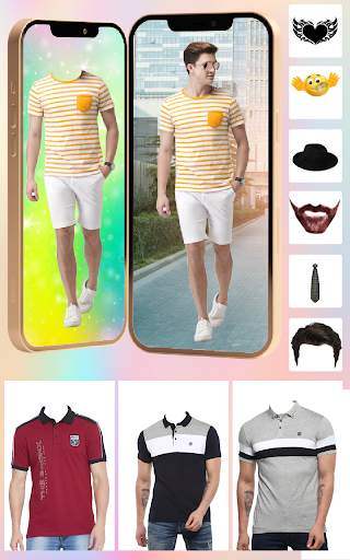 Men T Shirt Photo Suit Editor - Design T Shirt screenshot 2