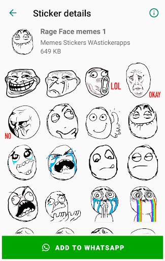 WAStickerApps Memes Stickers 😂😆😜 screenshot 4