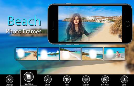Beach Photo Frames - dp status photo editor screenshot 1
