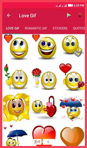 Love Gif Messenger screenshot 1