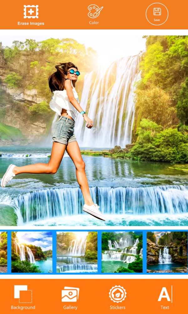Waterfall Photo Frames Eraser screenshot 5