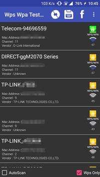 WIFI WPS WPA (AndroDumper WPS connect New) screenshot 1