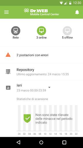 Dr.Web Mobile Control Center screenshot 2