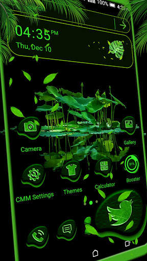 Green Leaves Theme Launcher screenshot 1