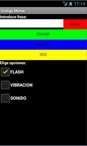 Destellos Codigo Morse screenshot 2