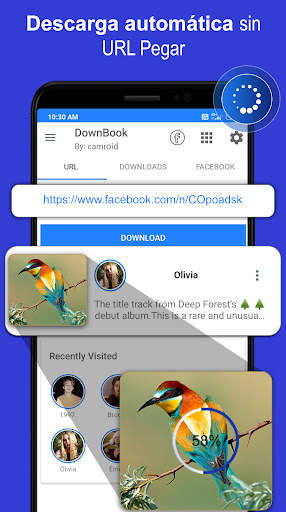 DownBook: Descargador de videos para Facebook screenshot 2
