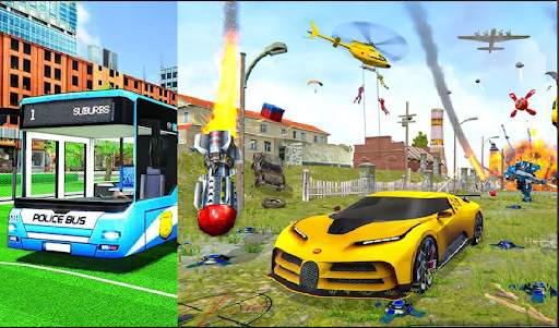 Monster Bus Car Transform - Car Fighting games screenshot 3