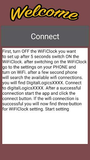 WiFi Digital Clock Setting screenshot 1