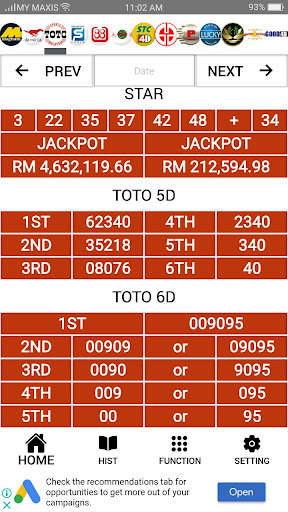 Live 4D Results Magnum Toto screenshot 4