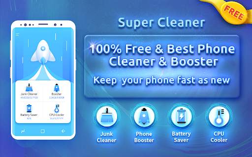 Super Cleaner - Phone run fast as new screenshot 1