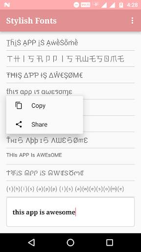 Stylish & Fancy Fonts/Text screenshot 3