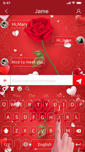 Love Rose Keyboard screenshot 2