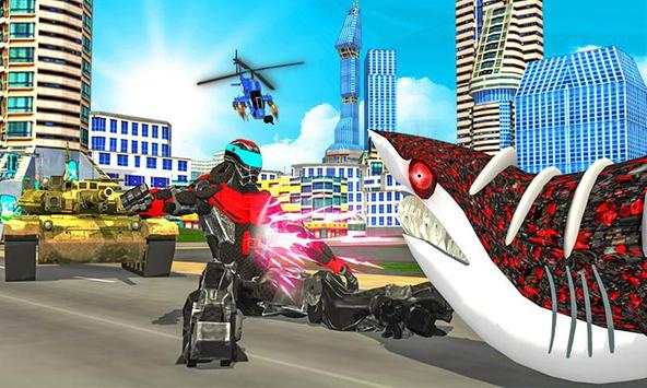 Robot Shark Simulator:Angry Shark Attack screenshot 1